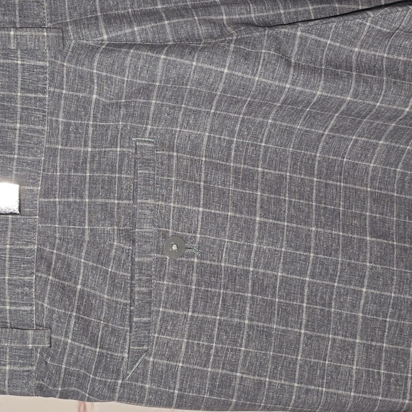 Nike Golf Dri Fit Shorts Gray White Plaid Polyester Blend Men's Size 36 - Picture 6 of 12